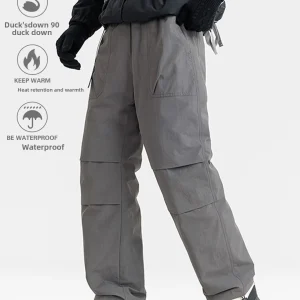 Outdoor Winter Snowboarding Pants Men Women 90 Du down Jaet Breathable Windproof Waterproof Youth Faion Long Trousers - AliExpress Pants