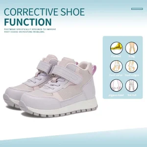 Princepard Orthopedic Shoes for Kids with Arch Support Pink Navy Flat Feet Toe Walking Girls Boy Sneakers with Corrective Insole - AliExpress Children's Shoes