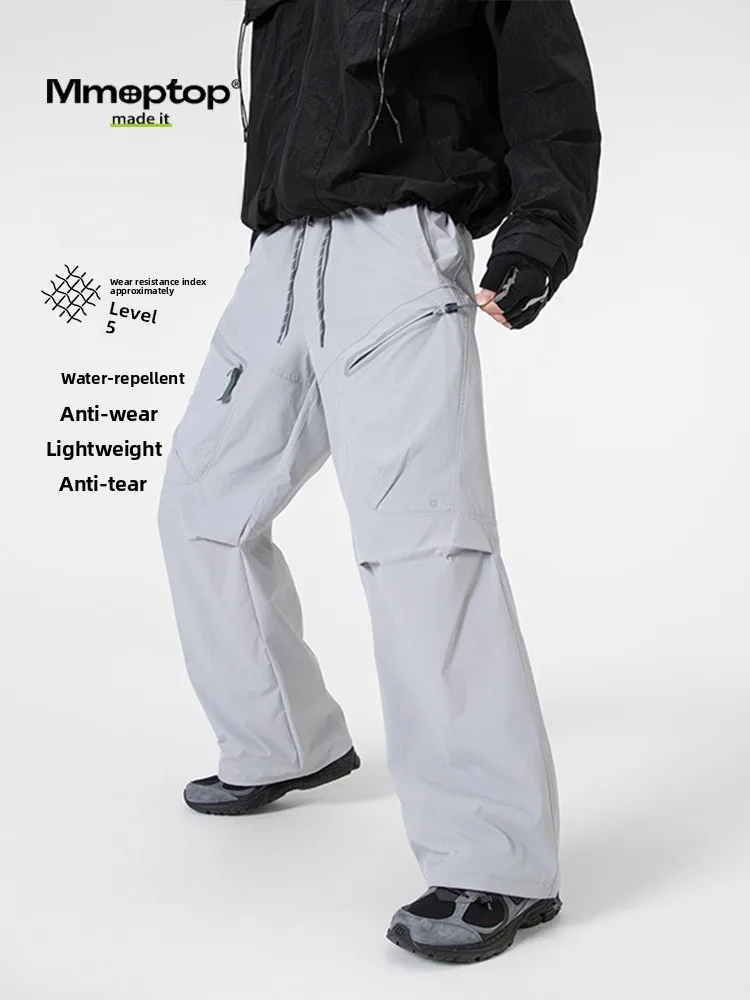 Mmoptop Men's Outdoor Wearable Spring New Sle Paratrooper Pants Casual Loose Fit Spor Long Trousers Polyester Fiber - AliExpress Pants