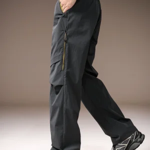 High-End American Sle Outdoor Functional Men's Casual Qui Dry Sports Zipper Straight Leg Trousers Spring Summer New Arrival - AliExpress Pants
