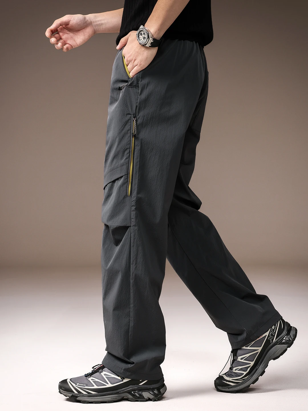 High-End American Sle Outdoor Functional Men's Casual Qui Dry Sports Zipper Straight Leg Trousers Spring Summer New Arrival - AliExpress Pants