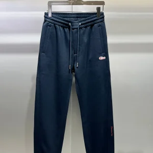 Men's Winter Thiened Fce Lined Casual Trousers Embroidered Sport Pants High Waist Corduroy Ankle-Cuffed Leisure Trousers - AliExpress Pants