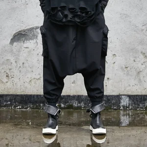 Spring New Men's Trend Casual Bottoming Ninth  Elastic Loose Straight High Waist Pants - AliExpress Pants