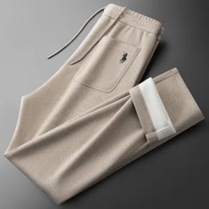 Winter Warm Thiened Woolen Straight Leg Dstring Casual Pants Men's Slim Fit Cosite Floing Woolen Faionable Ci S... - AliExpress Pants