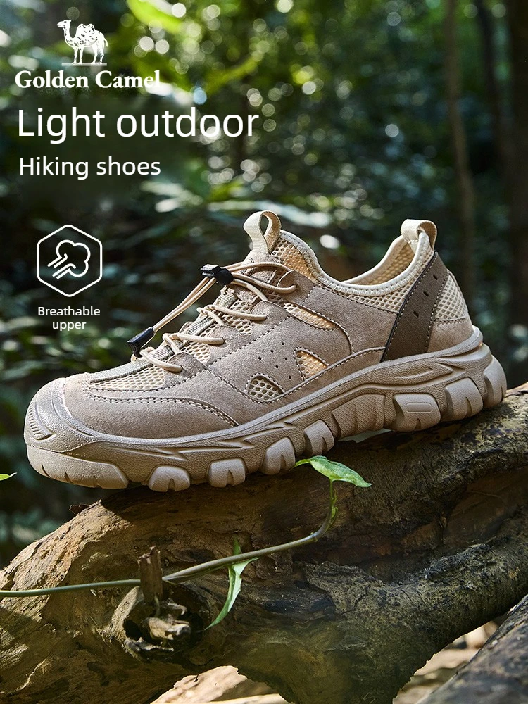 Golden Camel Men Hiking Shoes Air Mesh Breathable Outdoor Wear Resistant Splashproof Climbing Men Sneaker Tourism Mountain Shoes - AliExpress Sneakers