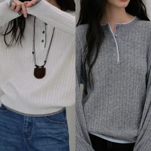 JicoutureI00 Women's Wool Knitted Sweater Long Sve f Open Collar Overhead Sle Casual Wear Autumn Base Layer irt - AliExpress Sweaters&Jumpers