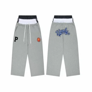Protocol index combined with three waist Vandythepink collaboration style horse emblem patchwork three waist sweatpants - AliExpress Pants