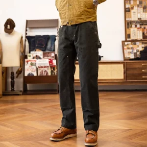 Red Tornado 14oz Duck Double-Front Work Dungaree Pants Men Carpenter Trousers Workwear - AliExpress Pants