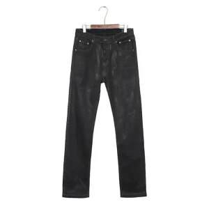 High Street Dark Classic Waxed Coating Jeans Men Women  Best Quality Casual Fashion Pants Male Trousers - AliExpress Pants