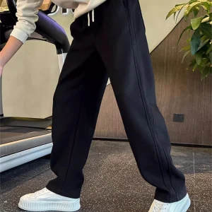 Men's Casual Straight Leg Sweatpants Winter Thiened Fce Loose Sports Leisure Trousers Faionable Busin Casual Sle - AliExpress Pants