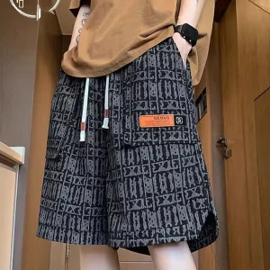 American Sle Ice Silk Men's orts Summer Thin Qui Dry Sport Pants Trendy Brand Functional Workwear Five-Quarter Length - AliExpress Pants
