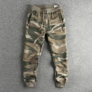 Winter American Trend Of Hard Camouflage Heavy Plus Fleece Thick Men's Sweatpants Loose Feet Casual Sports Pants - AliExpress Pants