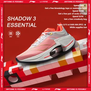 Li-Ning Men's SHADOW 3 ESSENTIAL Running Shoes JIANG Light Cushion BOOM LiNing Wearable Sneakers ARRV003 - AliExpress Sneakers