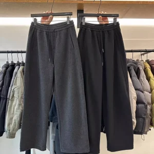 New 2025 Men's Casual Pants Fce Lined Drapey Heavyweight Knife Comfortable Loose Fit Faionable All Season Wear - AliExpress Pants