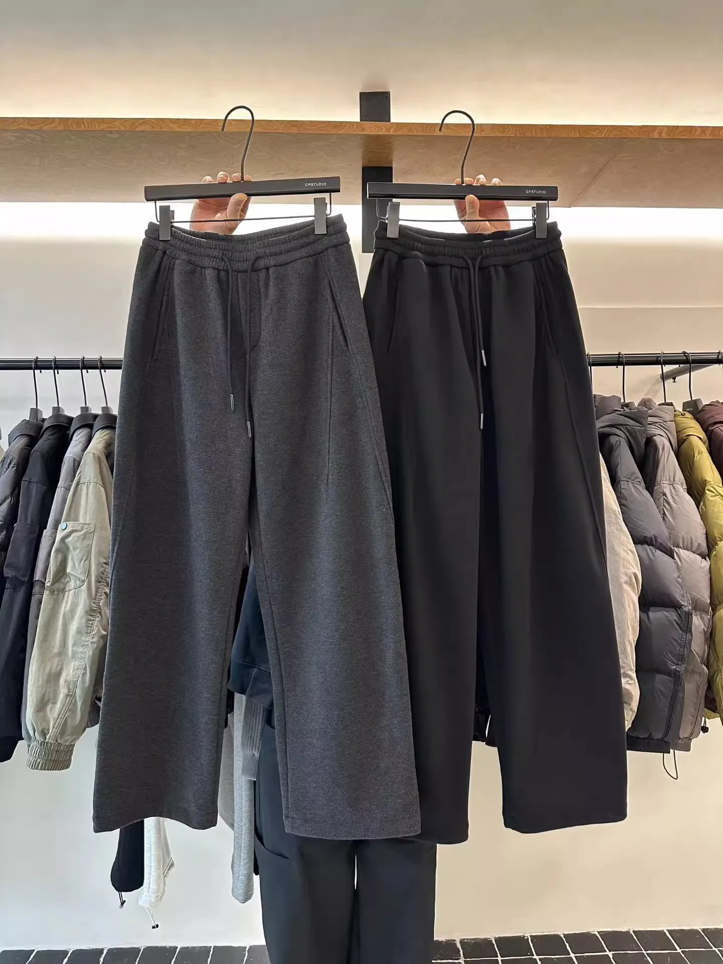 New 2025 Men's Casual Pants Fce Lined Drapey Heavyweight Knife Comfortable Loose Fit Faionable All Season Wear - AliExpress Pants
