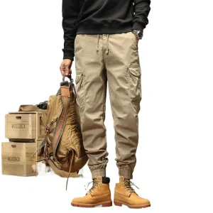 2025 New  Cargo Pants Men Winter Man Y2k Harem Tactical Pants for Men Outdoor Fleece Multi-Pockets Cotton Casual Trousers - AliExpress Pants