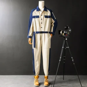 Retro Color Blo-Piece Suit Set for Men And Women Bar KTV Night Club Workwear Youth Active Sle Flat Weave Casual Pants - AliExpress Pants