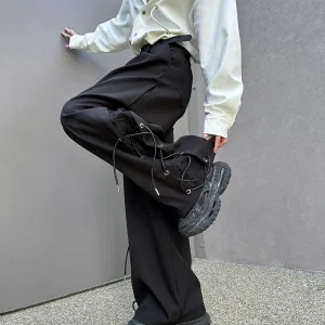 2025 Summer New Fashion Trend Casual Pants Youth Popular Handsome Men Loose Casual Design Sense Long Pants - AliExpress Pants