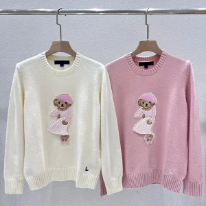 Autumn Winter Camere Knitted Long Sve Loose Fit round Ne Sweater Embroidered  Sle Briti Faion Ladieswear - AliExpress Sweaters&Jumpers
