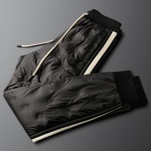 Light Luxury Winter Men's down Pants Lightweight Warmth Outdoor Wear Windproof Cold Resistant White Du down Side Stripe Cuf... - AliExpress Pants
