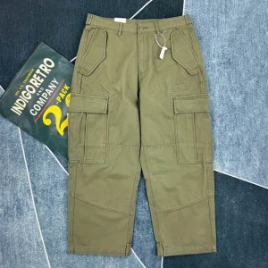 Heavyweight Pure Cotton Durable Multi-pocket Cargo Pants for Men Loose-fit Straight Heavy Canvas Velcro Workwear Pants Logging - AliExpress Pants