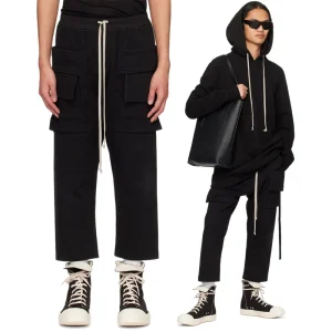 Oneofyou k Pioneer Multi-ket Double Ring Workwear Seven-Foot Pants Men's  Design Loose Straight Casual Pants - AliExpress Pants