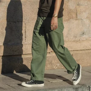 Bronson 1944 Officer's Chino 11oz Cotton Twill High Waist Straight Leg Casual Pants - AliExpress Pants