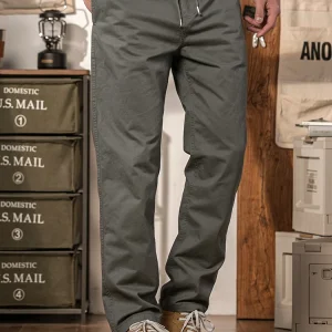 American Retro Military een Cotton Casual Pants Loose Straight Leg Men's Spring Summer New Sle Workwear Long Trousers - AliExpress Pants