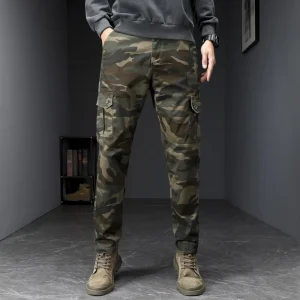 Spring New Camouflage Slim Fit Straight Leg Men's Work Trousers Multi Pocket Casual Long Pants American Style Fashion Brand - AliExpress Pants