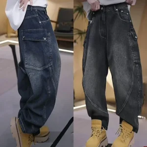 Thiened Non-Fce 5 Ounce Autumn Winter Vintage Curved Knife Jeans Long Pants Straight Leg Casual Pants for Youth - AliExpress Pants