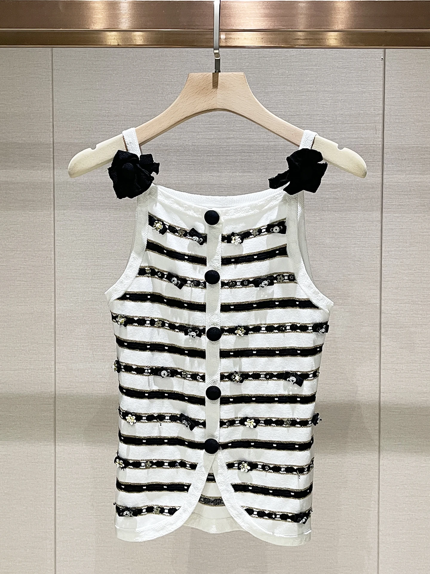 Women's Slim Fit Knitted Vest Spring 2026 New Sle Floral Striped Svel Top Knot Casual Wear Comfortable - AliExpress Sweaters&Jumpers
