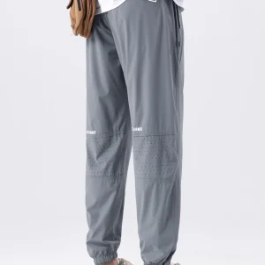 Mark Fairwe Ice Silk Men's Casual Pants Summer Breathable Loose Qui Dry Sport Leisure Nine Points Cuffed Trousers - AliExpress Pants