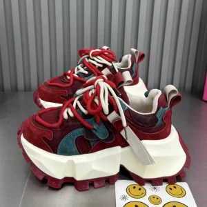 Ladies Thick Sole Spliced Mesh Breathable Height Increasing Lace Up Sports Shoes Running Jogging Sneakers Trainers - AliExpress Sneakers