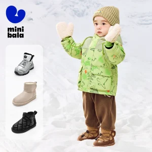 Mini Bala Kids Snow Boots 2025 New Easy On Off Design Plush Lined Warm Winter Shoes ugg boots - AliExpress Children's Shoes