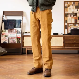 Red Tornado 14oz Duck Double-Front Work Dungaree Pants Men Carpenter Trousers Workwear - AliExpress Pants