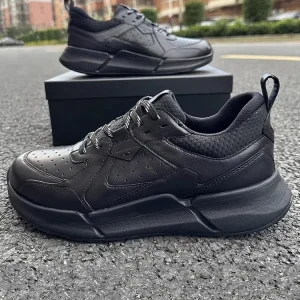 Outdoors Running Shoes Mens Retro Genuine Leather Leisure Design Breathable Skateboard Lace Up Low Cut Jogging Trainers Sneaker - AliExpress Sneakers