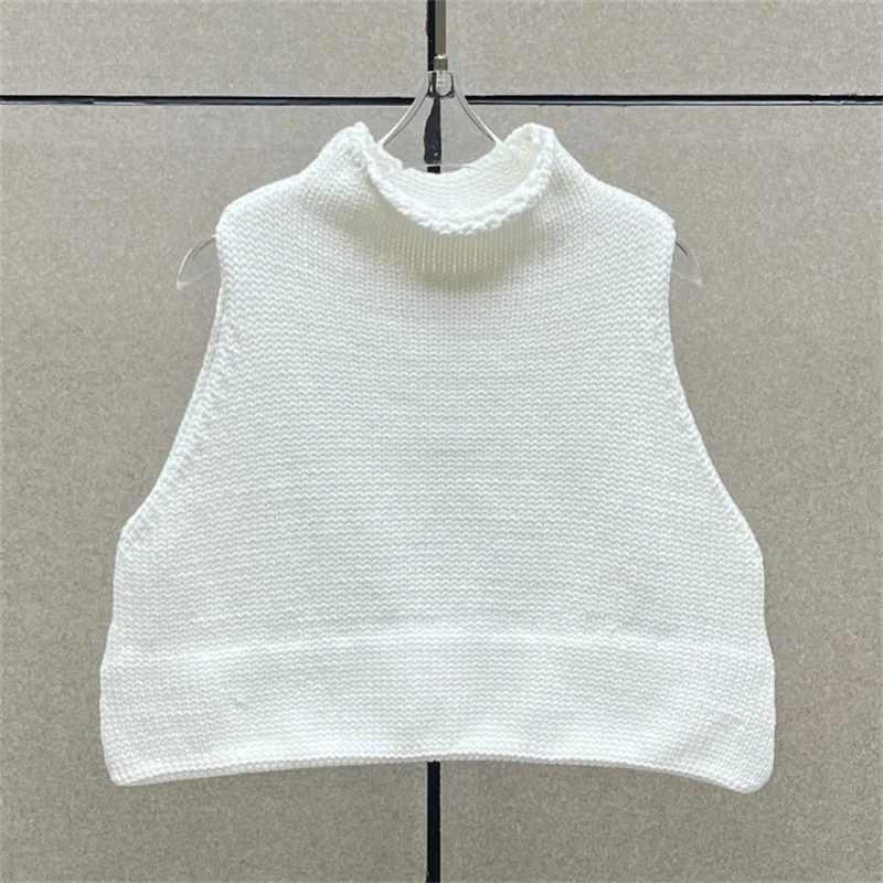 Women's sweater New elastic slim fit sleeveless top for autumn 2025 cotton blended Women's vest Women's turtleneck y2k pullover - AliExpress Sweaters&Jumpers