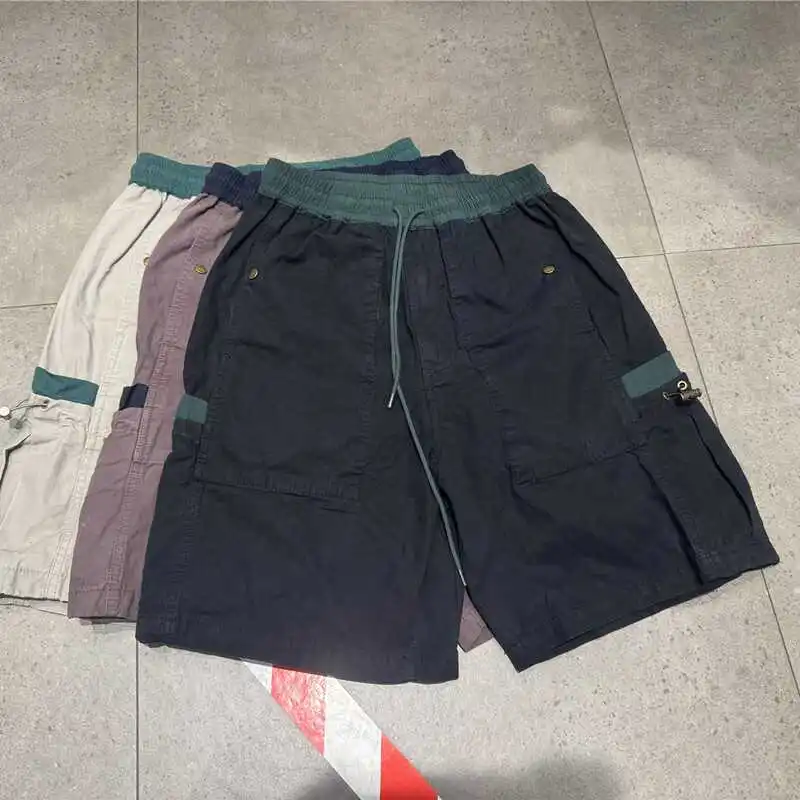 Retro Workwear Sle Patchwork Pure Cotton Casual orts Japanese Series Single Mountain Pattern Multi-ket Leisure Trousers - AliExpress Pants