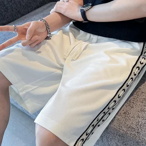 Ice Silk Men's orts Summer Thin New Trend Brand Weaving Belt Loose Casual Five-Point Qui Dry Sports Underwear - AliExpress Pants