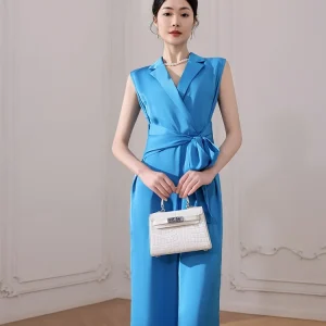 Slimming One-Piece Pants High Faion Simple Luxury Godd Sle Original Design Long Pants Polyester Fiber Wide Leg Pants - AliExpress Jumpsuits&Rompers