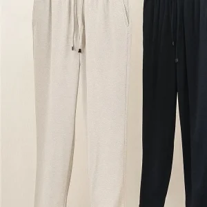 Coolmax Summer Men's Lightweight Breathable Casual Pants Elastic Quick Dry Long Trousers Loose Fit Straight Leg Casual Pants - AliExpress Pants
