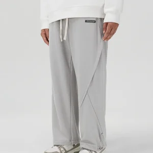 ATRY Dstring Cuffed Loose Fit American Sle Casual Sports Pants Straight Leg Long Trousers Spring Autumn Loose Comfortable - AliExpress Pants