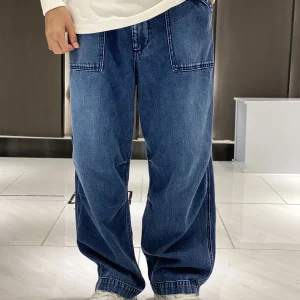 N.HOOLYWOOD Retro Washed Denim Wide Leg Pants for Men Japanese Trend Loose Style Jeans - AliExpress Pants
