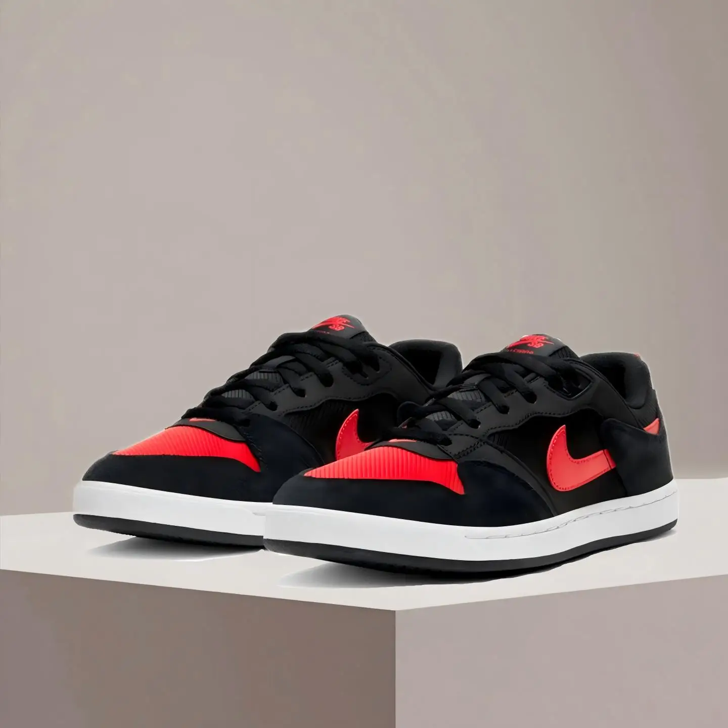 Nike SB Alleyoop Suede Low-Top Multi-Functional Slip-Resistant Durable Skate Shoes Unisex Black/White/Red CJ0882-006 - AliExpress Sneakers