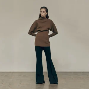 Retro Sle Slim Fit Knitwear Top with Bubble Sves And Oblique Collar Faionable And Ele Autumn Winter Faion - AliExpress Sweaters&Jumpers