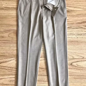 Summer New Mens Business Casual Cotton Linen Pant Trousers Mid Waist Button Straight-Leg Slim Fit Ankle Length Pants Hot Sale - AliExpress Pants