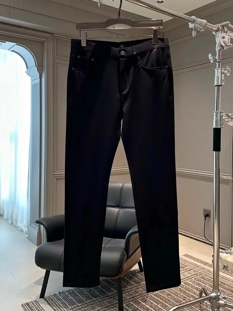 Skin-friendly Nylon Casual Pants Autumn 958 Straight Leg Micro Slim Faionable Versatile High-end Feelings Youth Leisure Wear - AliExpress Pants