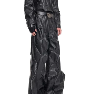 Mauroicardi Autumn Cool Long Black Waterproof Hard Deconstruction Pu Leather Pants Men Cool Luxury Designer Clothes Streetwear - AliExpress Pants