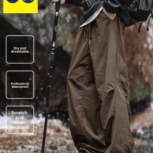 American Sle Loose Casual Work Pants Men's Autumn Folded Wide Leg Leisure Paratrooper Pants Youthful Energy Straight Tube - AliExpress Pants