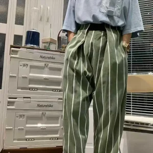 KAPITAL Hirata and Hongri Retro Washed Men's Women's Spring Autumn Striped Loose Casual Wide Leg Pants - AliExpress Pants